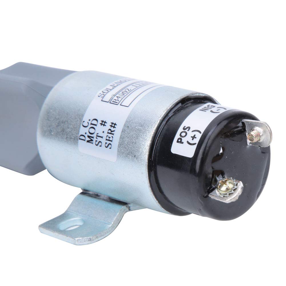 Solenoide de Apagado de Combustible, Voltaje 12V B4002-1115030 Válvula Solenoide de Apagado de Combustible Accesorios para Excavadora