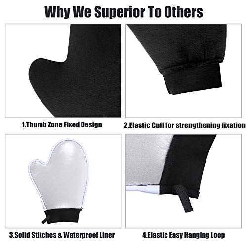 Image of Yvoier Streakless Self Tanning Mitt Applicator Kit, 5 Pack Self Tanner Mitt with Tanning Glove, Self Tanner Back Applicator, Tanning Brush, Mini Face Glove and Exfoliating Mitt