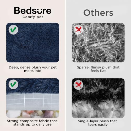 Image of Bedsure SupportMax Calming Dog Bed Medium Size Dog Washable Pet Bed,30in