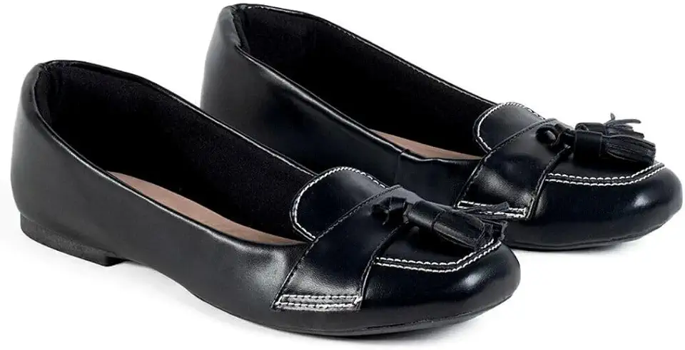 Sapato Mocassim Feminino Bico Quadrado Pingente