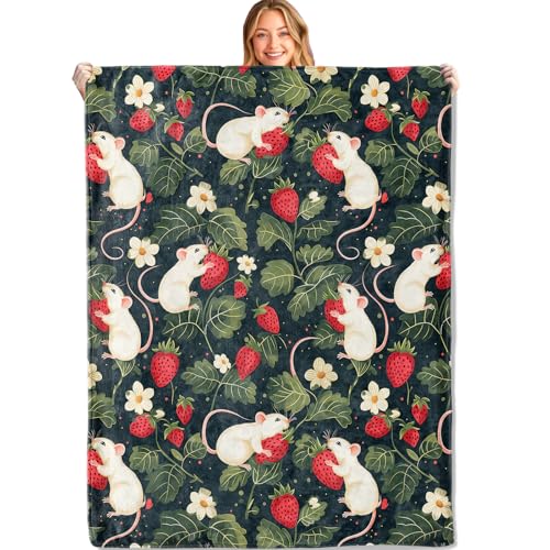 Manta De Forro Rata Linda Mantas Cómoda Blanket Suave Al Tacto Frazada para Dormitorio Descanso Viajar S