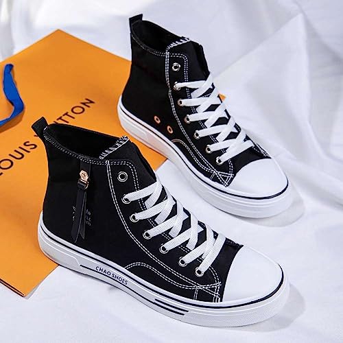 WILTENA Men's Fashion High Top Street Canvas Sneakers Boy's Casual Outdoor Youth Shoes3
