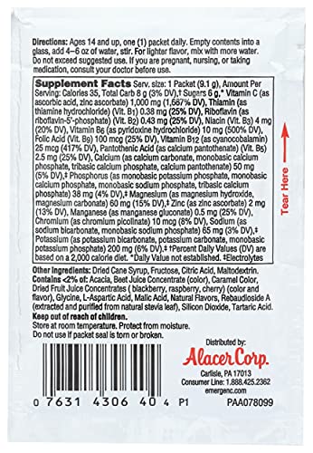 Alacer Raspberry Emergen C Packet, 0.32 OZ - Image 3