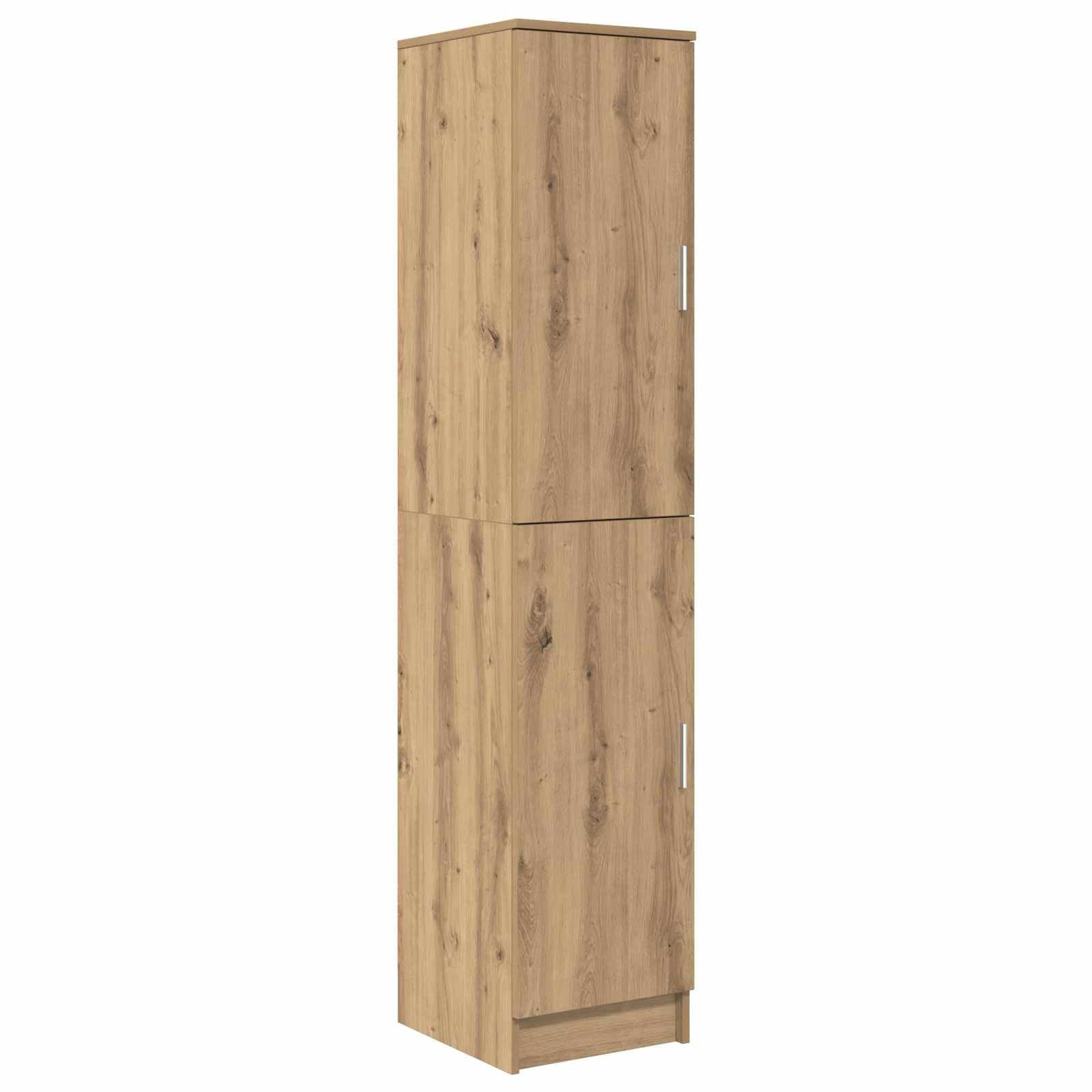 Biurko Artisan z materiału drewnopochodnego, 2-częściowe z drzwiami na zawiasach, 113,5 x 39 x 168 cm, idealne jako stół do gier, biurowy, komputer, do biura i biura domowego