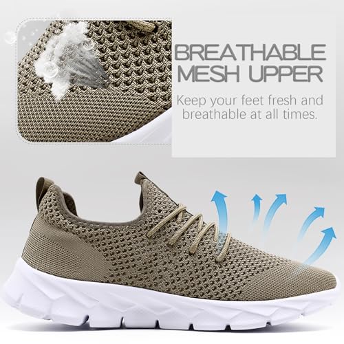 Image of YITUHIO Mens Running Shoes Fashion Sneakers Tennis Walking Shoes Lightweight Athletic Gym Workout Shoes