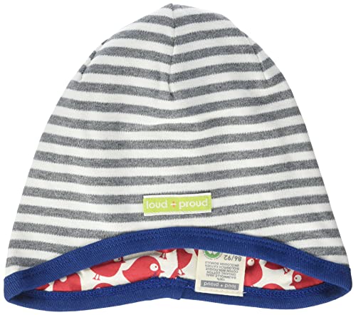 Gorro reversible loud + proud gris de algodón con certificado GOTS