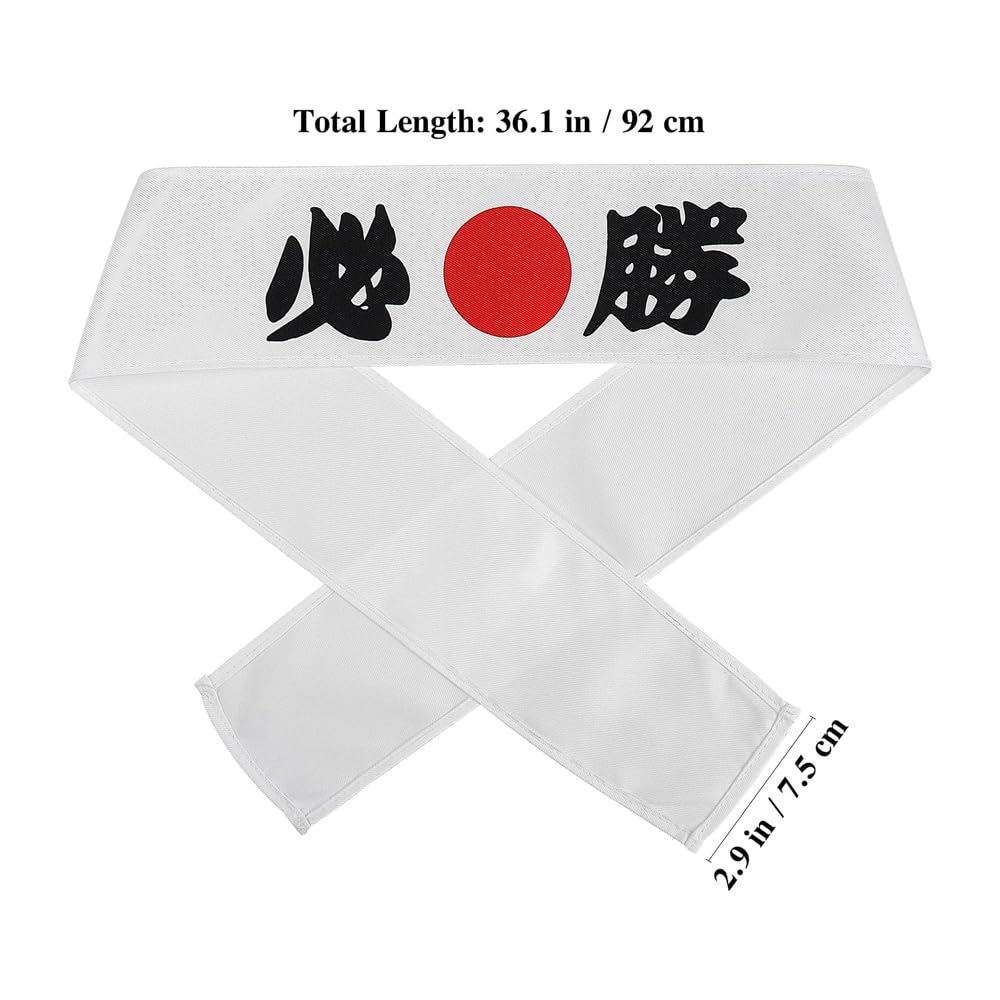 Bandas para la cabeza de karate Banda para la cabeza japonesa Banda para la cabeza ninja para entrenamiento de artes marciales y uso diario