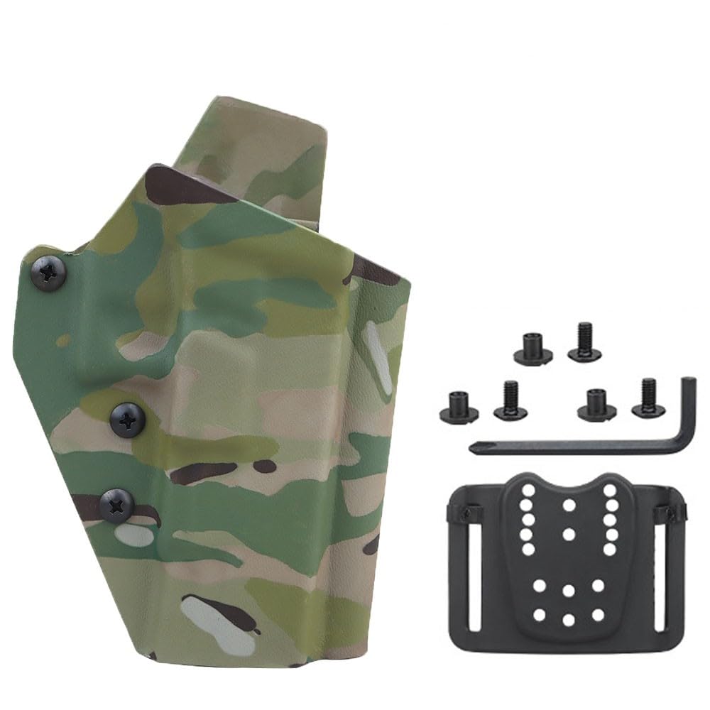 ACEXIER Kydex Fondina per G1ock 43/43x Pistola da caccia militare leggera Fondina Vita Portare QLS Kit di sgancio rapido Coscia QLS Adattatore Base