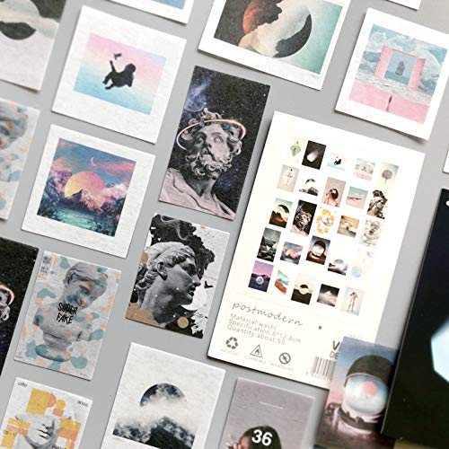 Preisvergleich Produktbild BLOUR Postmoderne Scrapbooking-Aufkleber Papieraufkleber Flocken Stationäres Bürozubehör Kunstbedarf50 Stück / Los