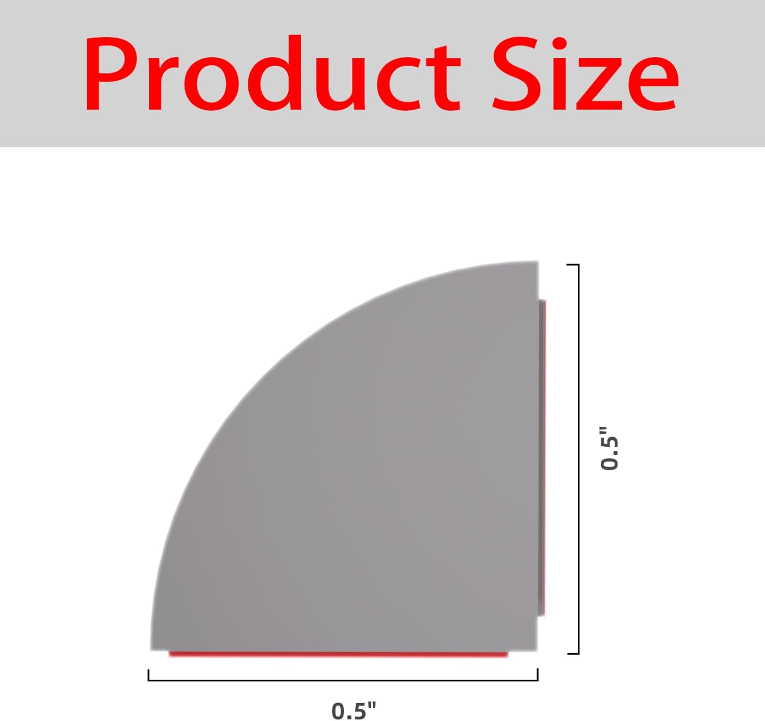 Flexible Quarter Round Molding, Mini Peel and Stick Rubber Trim Moulding(98Inch) 8FT Gray