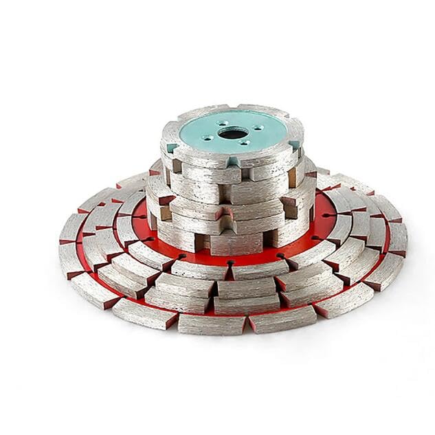 Diameter 110MM Diamond Saw Blade, 3-15MM Thickened Carving Blade Stone Wall Concrete Floor Slotting Dry Cutting Sintering Blade (15MM Thickness)