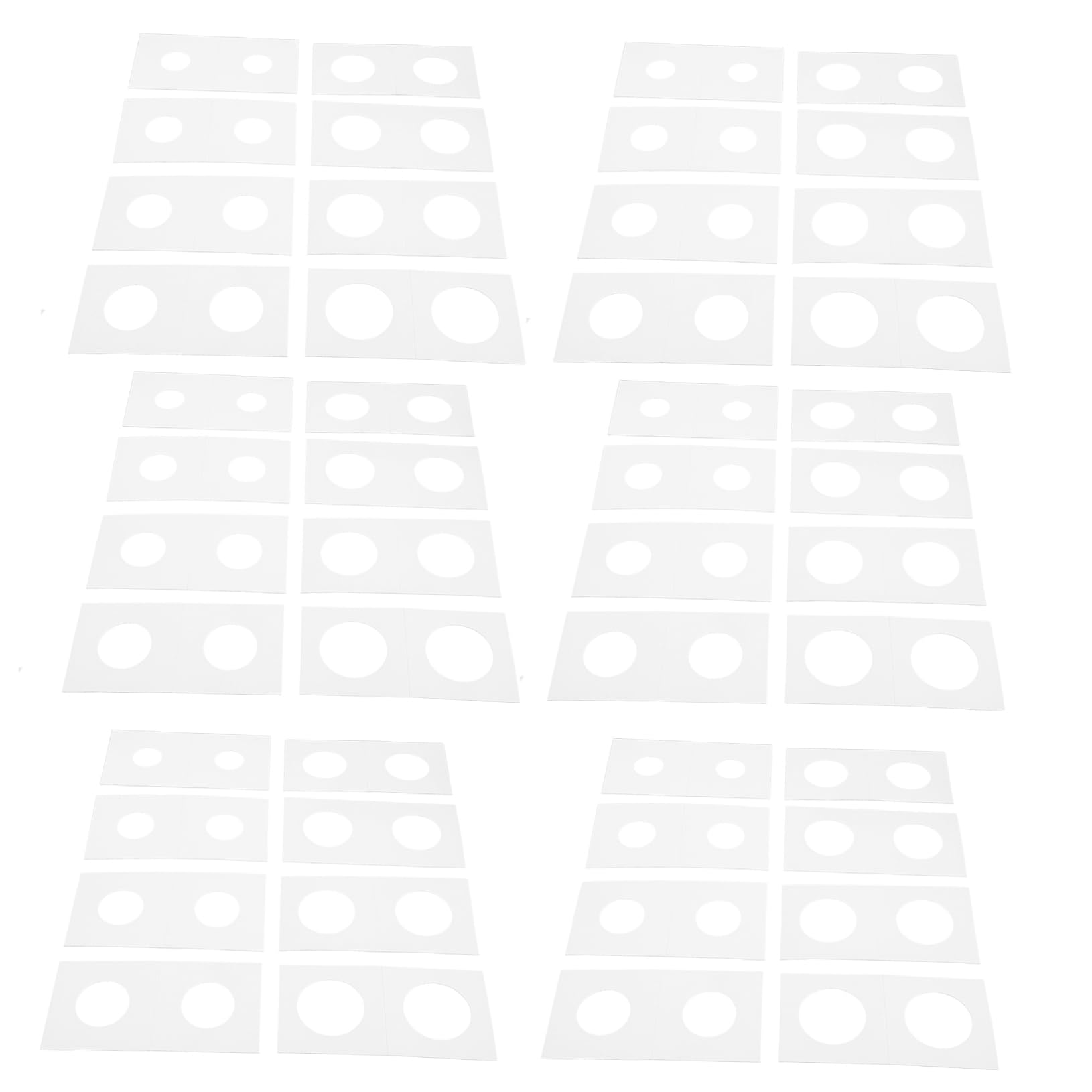 Veemoon Raccoglitori Supporto Pezzi per Monete in Carta Bianca 400 per Conservazione e Esposizione Formato Assortito per Collezionisti per Monete in Argento e Rame