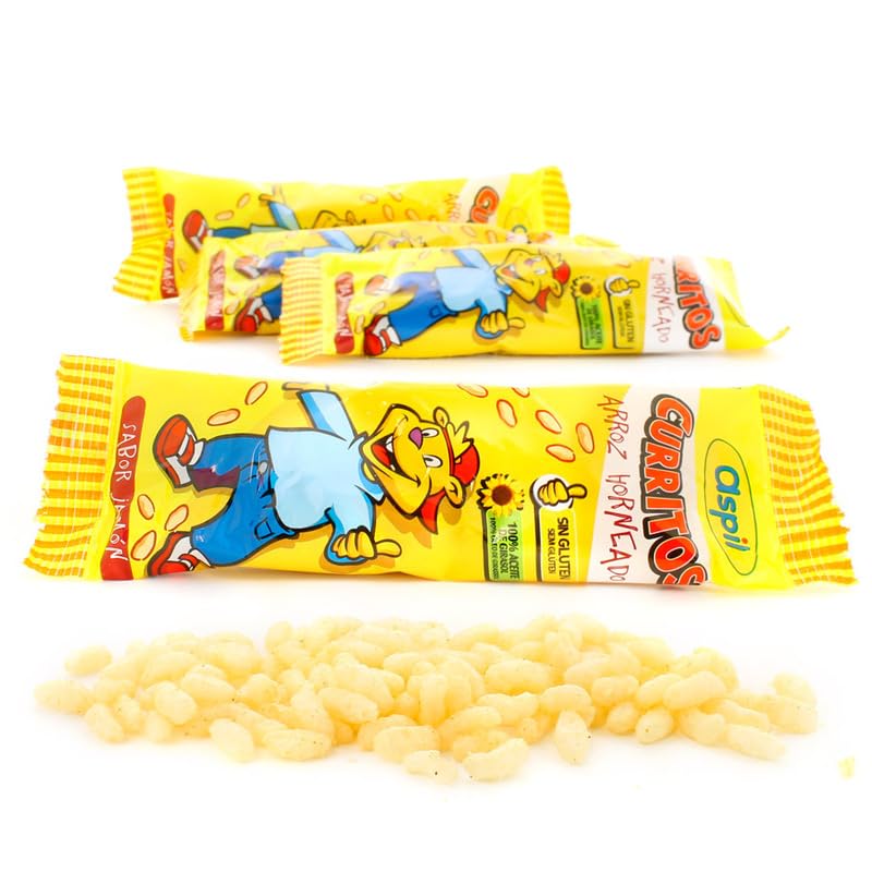 BOLSITAS CURRITOS ARROZ INFLADO JAMON ASPIL 50 UNIDADES