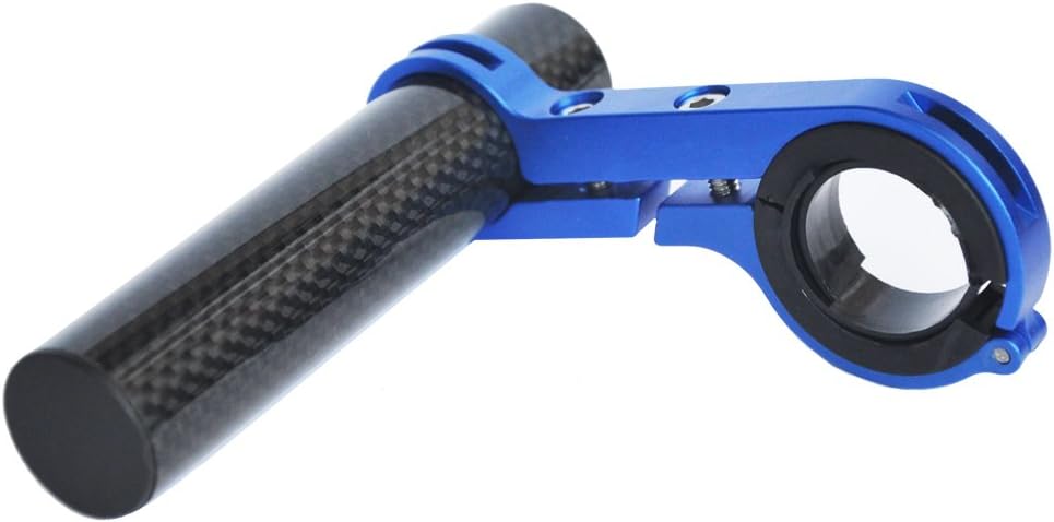 UPANBIKE Bike Handlebar Extender Extension Carbon Fiber Bracket Aluminum Alloy Clamp For Bicycle Speedometer Headlight Light Lamp Holder (Blue 10cm Single clamp)