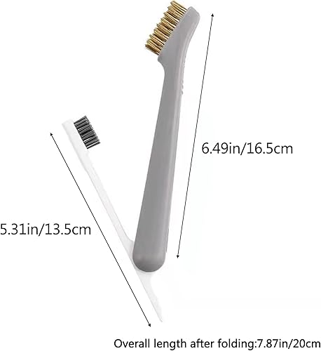 Miniatura 4 de Shakven Cepillos de alambre para limpiar el óxido  Juego de cepillos de limpieza profunda 3 en 1, cepillo pequeño para limpieza de baño, cepillo de