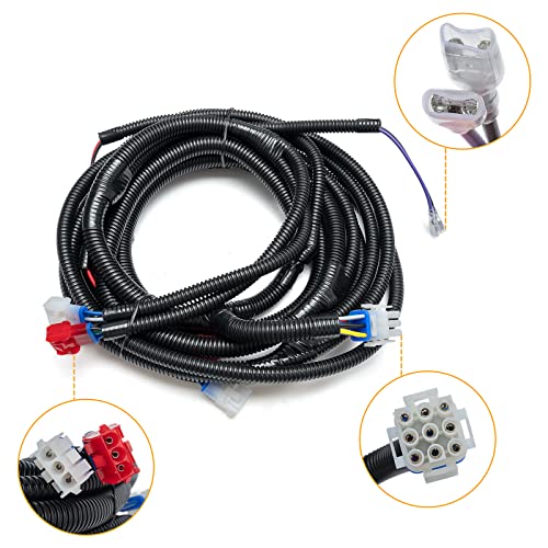 Mikafex Led Headlights And Tail Light Kits For Ezgo Txt 1996-2013 Gas & Electric Carts, 12V Street Legal Lights Kit With Turn Signal Wiring Harness #TOP5