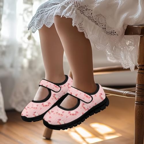 Girls Mary Jane Dress Shoes School Uniform Shoes Casual Anti-Slip Mesh Sneaker with Magic Sticker4