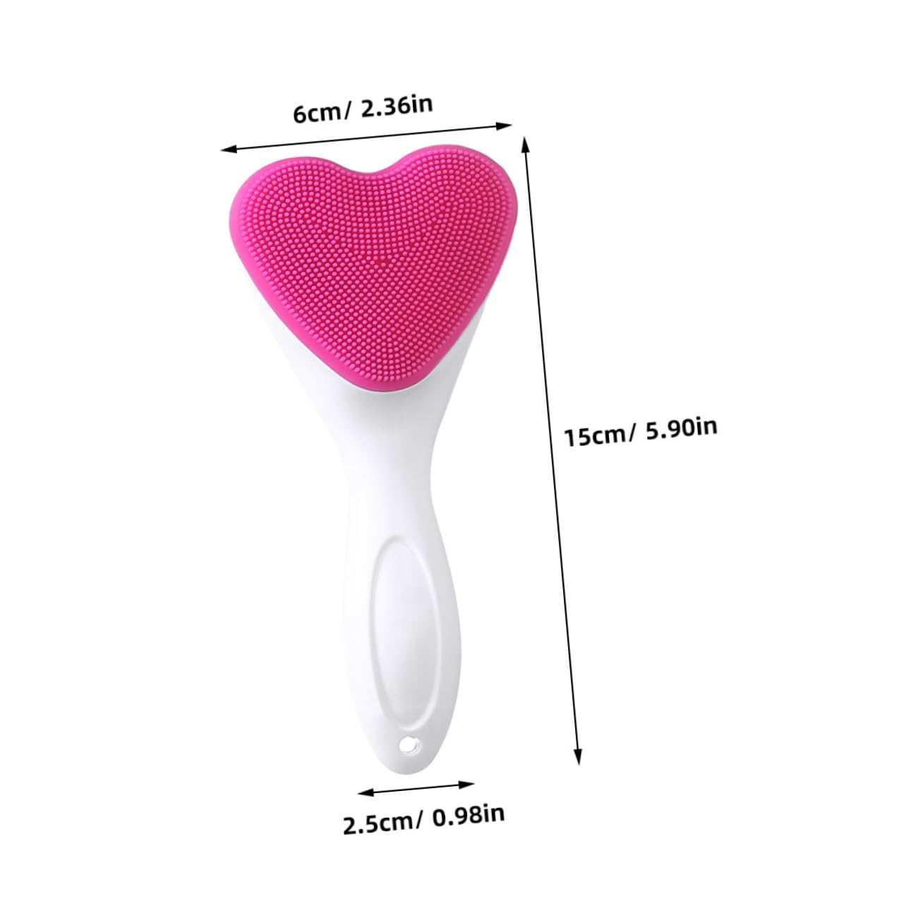 Healeved Facial Cleansing Brush for Women Soft Silicone Face Exfoliator Scrubber