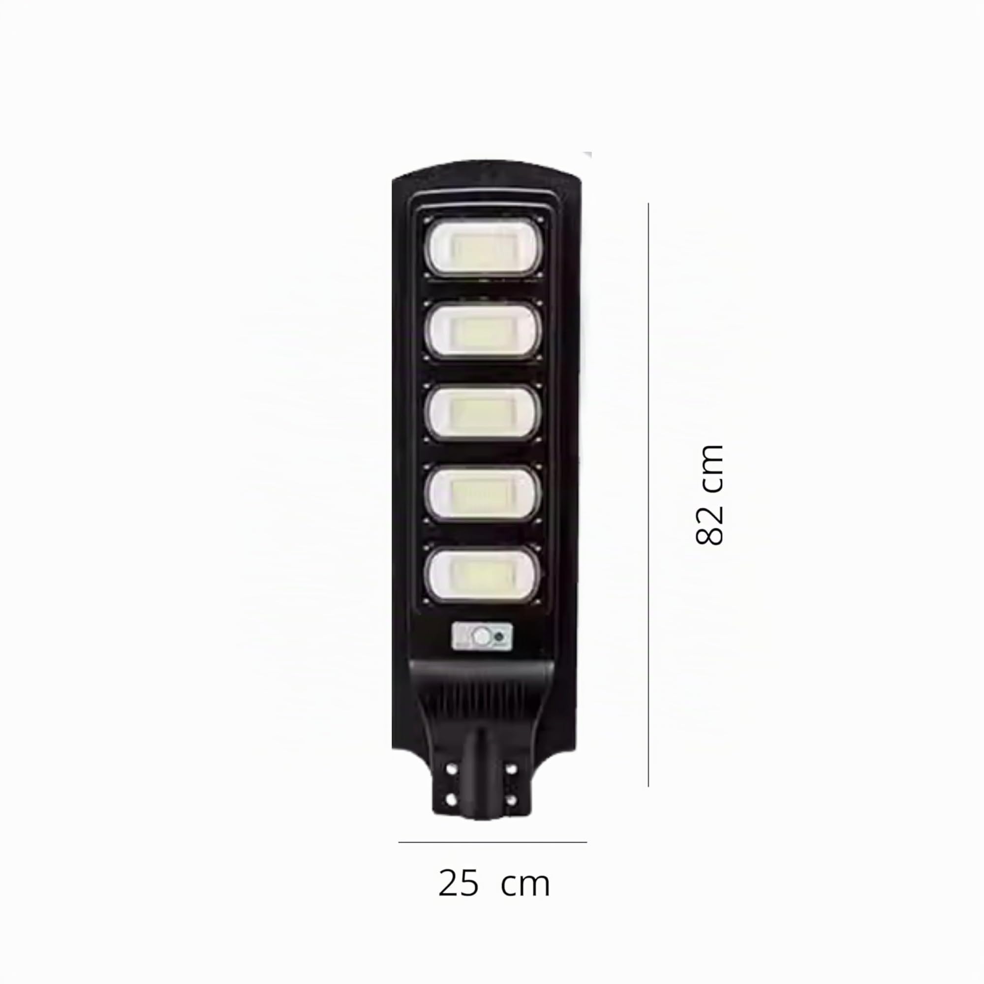 YASTA Lampione Solare Led Esterno 300 Watt Luci Da Esterno Giardino Luce Fredda Crepuscolare e Sensore di Movimento con Telecomando Faro led Stradale con Pannello Solare