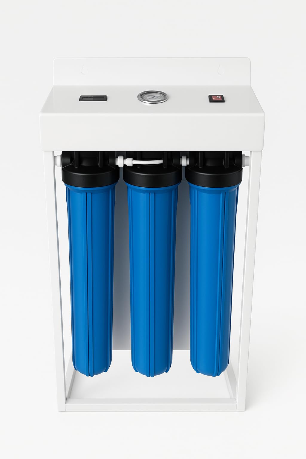 LiquaGen 20 Light Commercial Reverse Osmosis Water Filtration System with Booster Pump 4-Stage RO Filter for Restaurants Bars