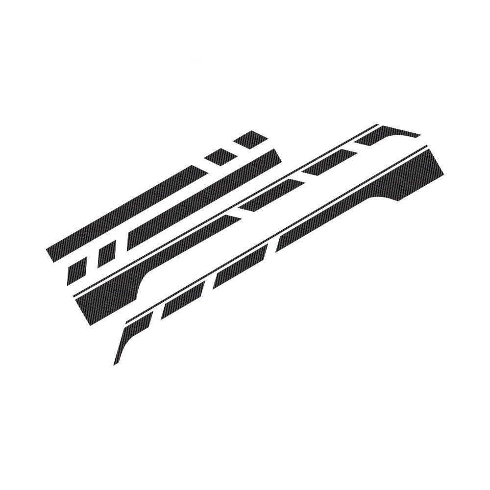 Dabhuoc Carbon Fiber For Citroen Camper Minivan Car Door Side Waist Line Decals Auto Tuning Accessories(,Xs)