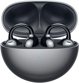 FreeClip, Innovative Clip Design, Intensive Open-Ear Listening Experience, AI Background Noise Cancellation for Calls, Super Long Battery Life, Android & iOS, Black