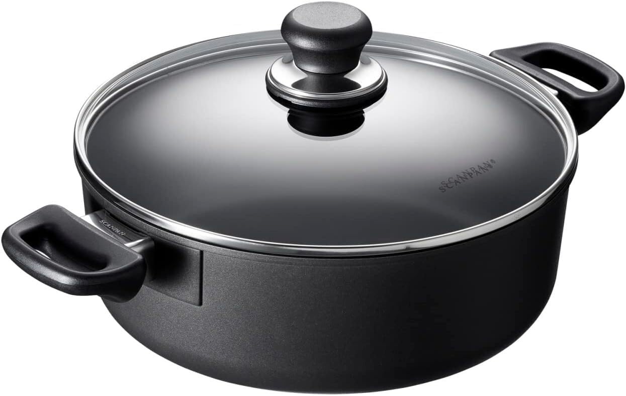 Scanpan Schmortopf CLASSIC Ø 26 cm mit Deckel - Induktion, Pfanne + Kochtopf, Schwarz
