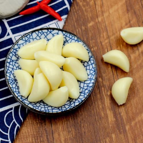 IMIKEYA Fake Meat 10pcs Artificial Garlic Kitchen Decor Fake Vegetables Realistic Garlic Cloves Model Artificial Vegetable Model Simulated Vegetable Fake Vegetable Model PVC Food Plant