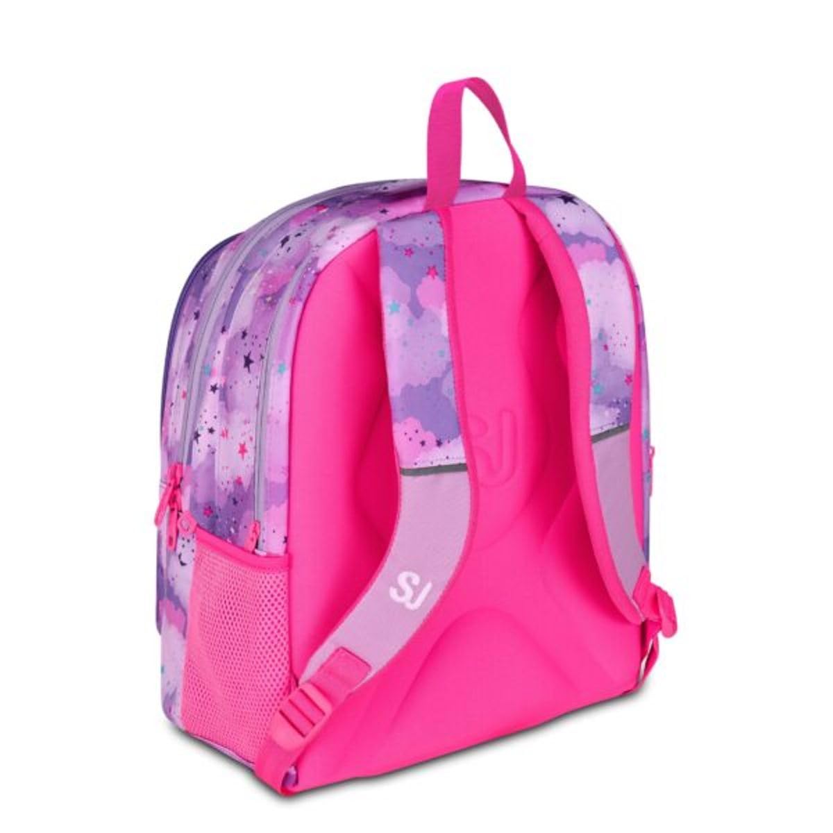 Zaino Scuola Sj girl Fable Journey Unicorno alato ADVANCED TONDO By Seven per elementare Bambina + Astuccio 3 piani + Diario 2025/2026 + 7 penne a scatto e portachiave pailettes