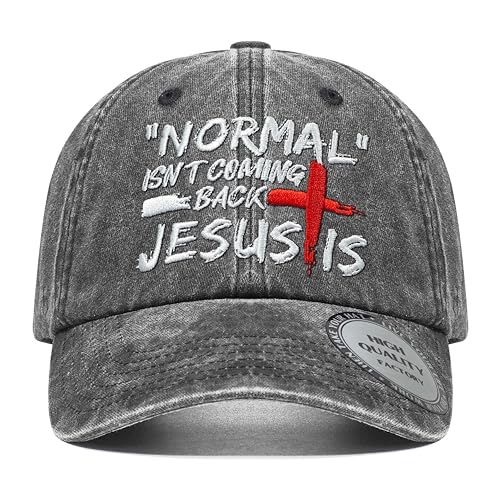 Image of Christian Hats for Men Women,Jesus Cross Hat Christian Religious Gifts for Birthday /Christmas