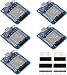 Type-C D1 Mini NodeMCU ESP32 ESP-WROOM-32 WLAN WiFi Bluetooth IoT Development Board 5V Compatible for Arduino (5pcs Type-C)