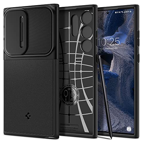 Spigen Funda Optik Armor Compatible con Samsung Galaxy S23 Ultra 5G - Negro