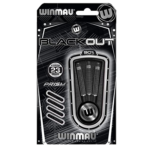 WINMAU Blackout Series 23g Parallel Steel Tip Dart Set - Image 4