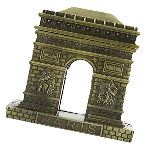 Milisten Modèle d'arc De Triomphe en Métal Petit Format, Décoration d'arc De Triomphe pour Bureau Et Maison, Figurine De Bâtiment Décorative Multifonction