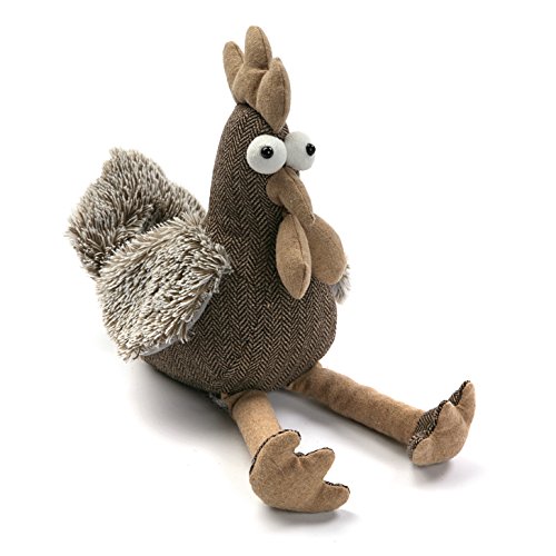 Versa 21480002 Sujetapuertas gallina Tope puerta, 25x10x20cm, Marrón, Poliéster