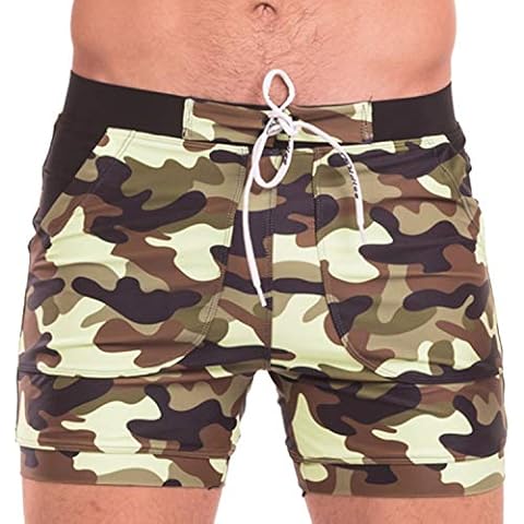 TADDLEE Swimwear Men Basic Long Swimming Trunk Surf Camo Shorts Swimsuits Pocket (M) Cover