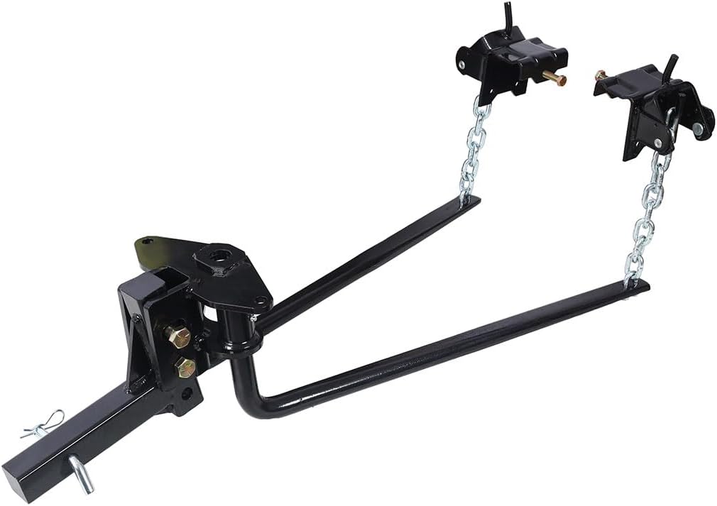 10,000lb Weight Distribution Hitch, 1,000lb Max Tongue Weight, Weight Distributing Hitches with Integrated Lubrication and Sway Control
