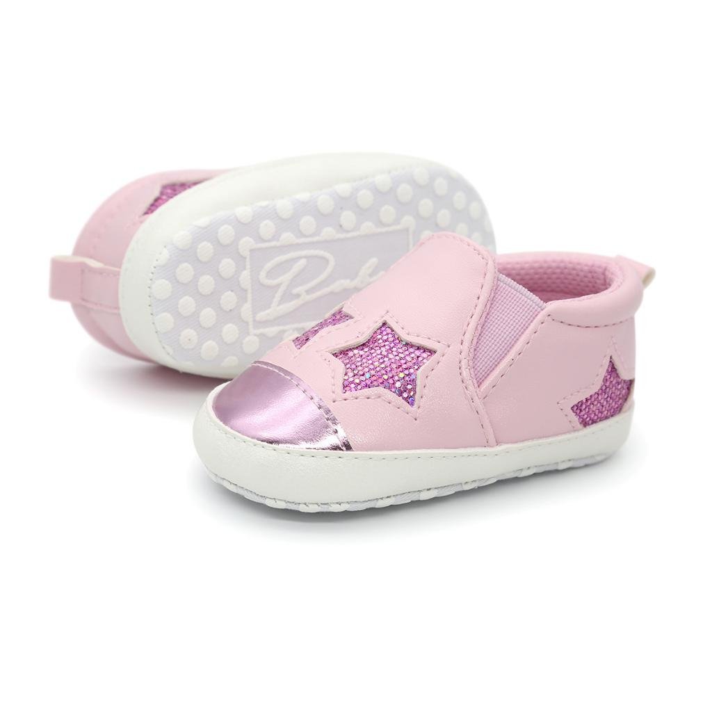styleheaven Unisex Baby Crib Shoes Cute Stars Soft Sole Comfort Prewalker Shoes L Pink|Clothing Shoes & Accessories | Baby & Toddler Clothing | Baby Shoes-picture-41