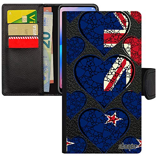 Étui iPhone 12 Mini résistant avec porte-cartes et rabat motif Nouvelle-Zélande