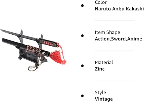 Miniatura 6 de DIYOOHOMY Llaveros de espada de anime mini katana samurai japonés, regalo para fanáticos de armas pequeñas