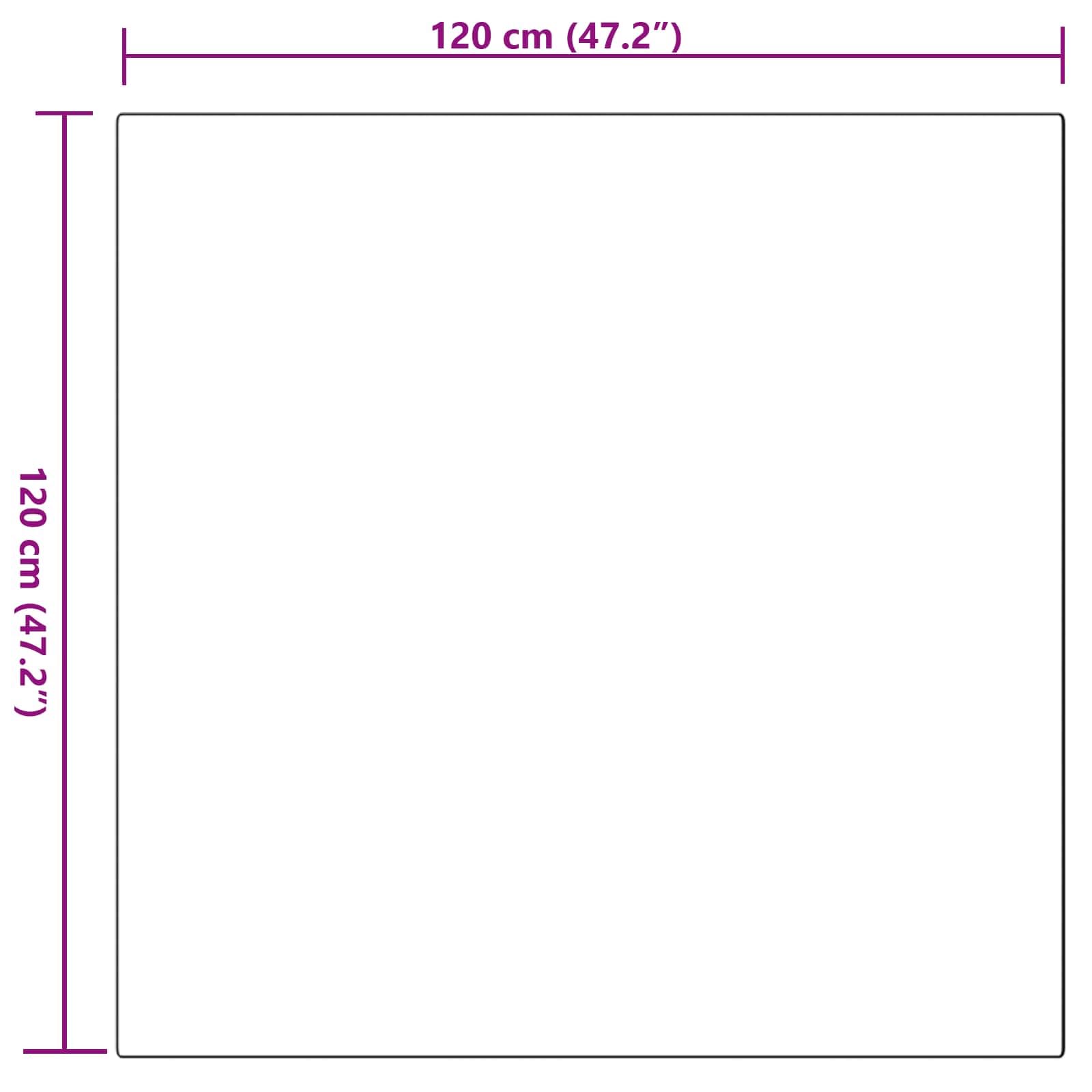 Tapis Moquette en Fausse Fourrure de Lapin OLITE Rose, 120 x 120 cm, Polyester Moelleux, antidérapant, Lavable à la Main, intérieur Salon Chambre Bureau Enfant