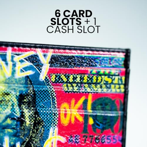 SIMPLYMDRN Louder Than Words - RDFND Minimalist Wallet - Credit Card Holder - Cool Wallet For Men - Faux Leather Thin Wallet - Ultra Slim3