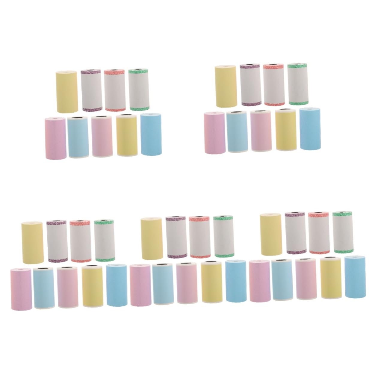 jojofuny 5 Set Etichette Termiche Adesive Colorate Per Mini Stampanti Etichette Per Spedizioni Prezzi E Bottiglie Impermeabili E Facili Usare 9 * 5