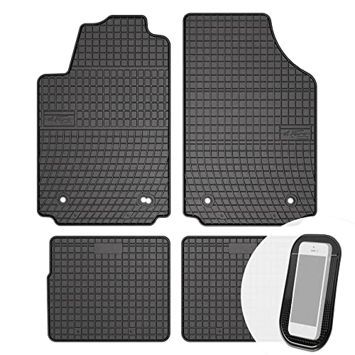 Moto-Moltico - Alfombrillas de goma para coche, 4 piezas, aptas para Audi A2 2000-2005