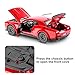 SASBSC Toy Model Car for Kids 1: 32 Scale Challenger Die cast Metel Toy Cars for Pull Back Model Car with Sound and Light Toy Birthday Gifts for 3+ Year Old Boys and Kids