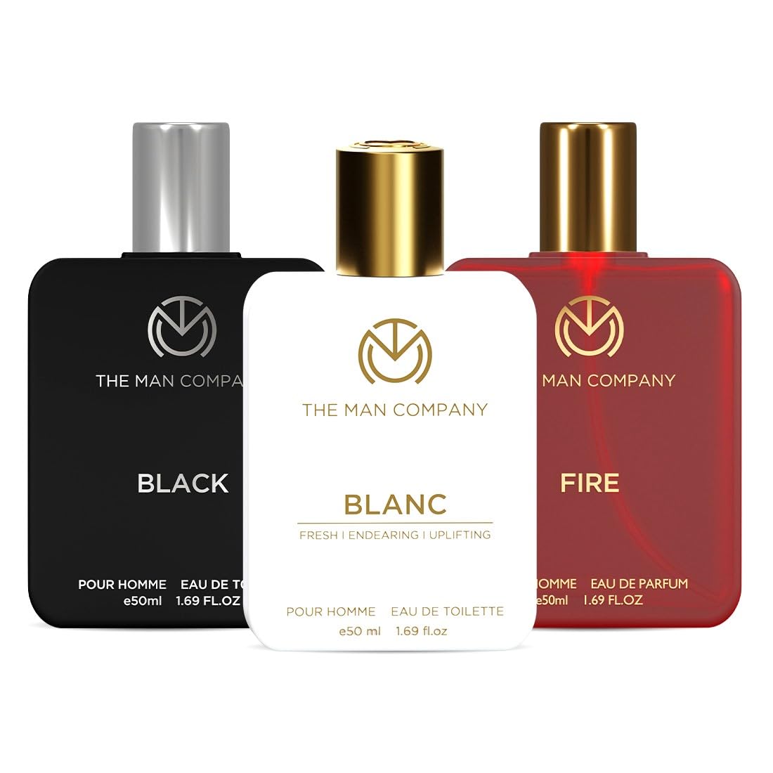 The Man Company Eau de Toilette Trio, 50ml each - Fire, Blanc, Black | Perfume for Men | Premium Luxury Long-Lasting Perfume Spray | Gift for Him-image-27