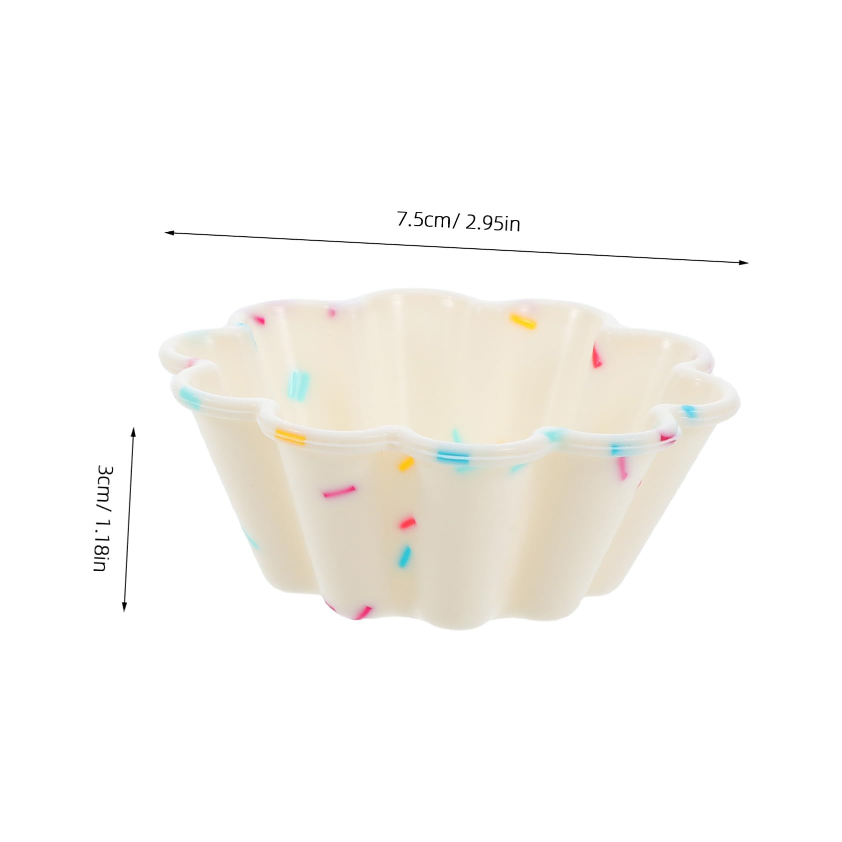 VALICLUD 8pcs Silicone Baking Cups Silicone Cake Pan Muffin Pan Molds Cake Baking Tray Cupcake Mold Reusable Muffin Liners For Bread Dessert Egg Tarts