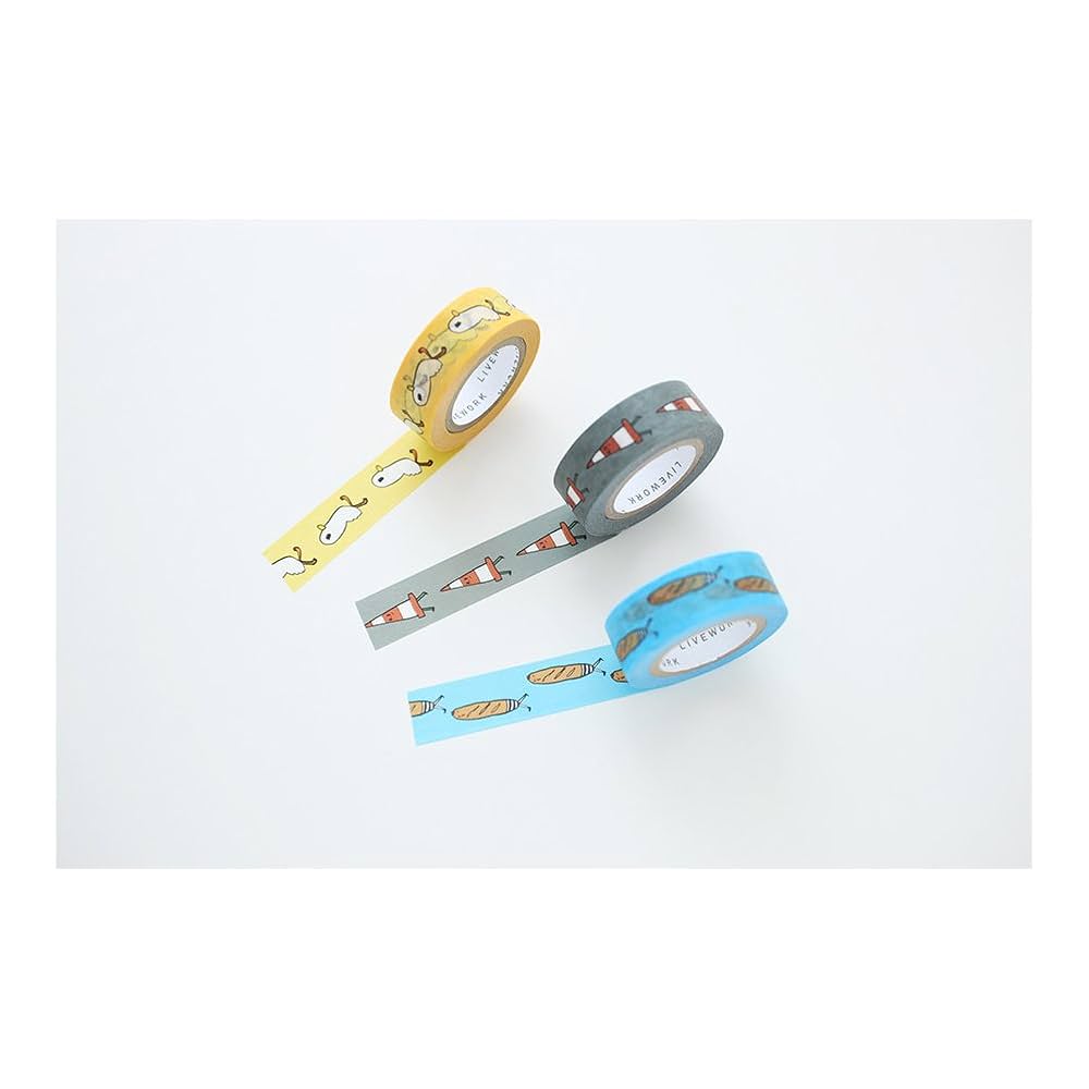 テープ・マスキングテープ gem Amazon | [LIVEWORK] JAM JAM PAPER TAPE - Set B ジェムジェム