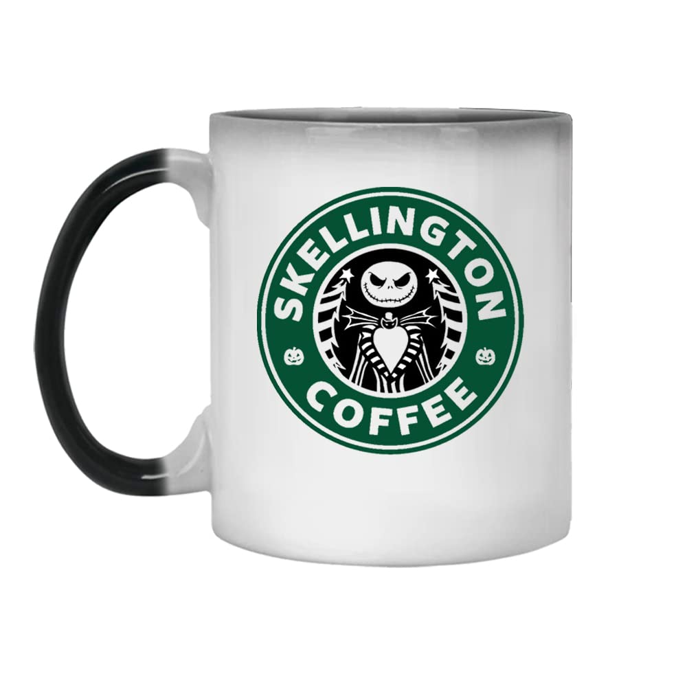 Crunchy Carrots Jack Skellington Nightmare B4 Christmas Skellington Colour Changing Coffee Mug Pour in Liquid to See Image