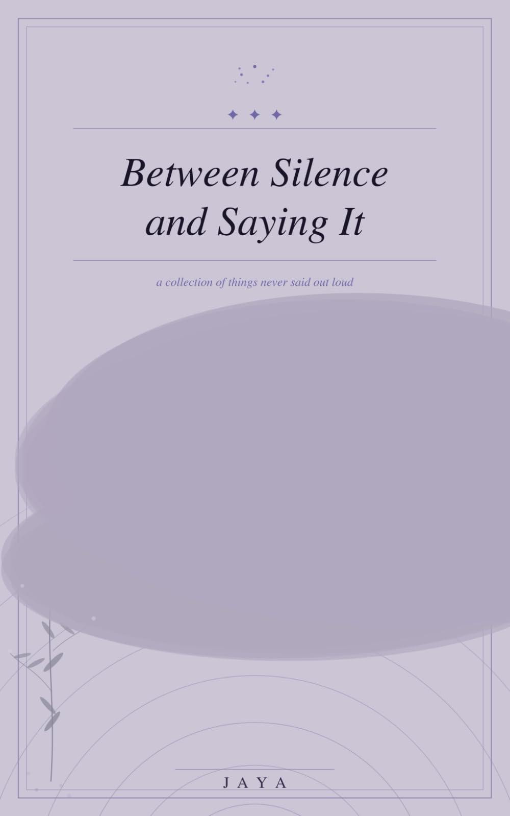 Between Silence and Saying It: A collection of things never said out loud